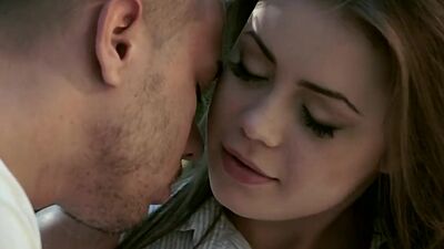 Horny brunette gets fucked by guy and tugjob