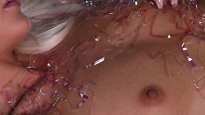 Petite blonde teen Elsa Jean posed naked and revealed her perfect butt