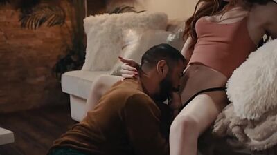 Stepdad lets his shemale stepdaughter bareback his wet ass