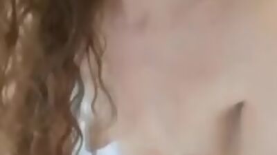 Having fun with a cucumber in the shower