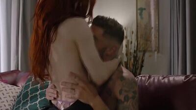 Slut TS let new guy bareback her ass while husband is out