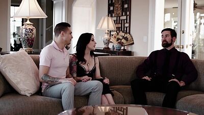 Stepdad and guys teen girlfriend Anna de Ville taught stepson a lesson