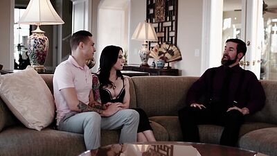 Stepdad and guys teen girlfriend Anna de Ville taught stepson a lesson