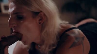 Fat perv licks and barebacks the ass of Trans stepsister