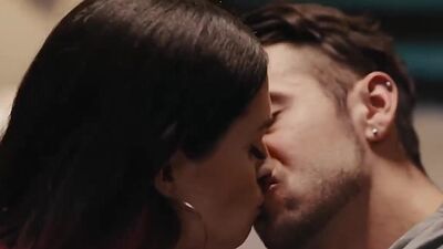 Pale skin tranny babe lets stebro bareback her ass so hard