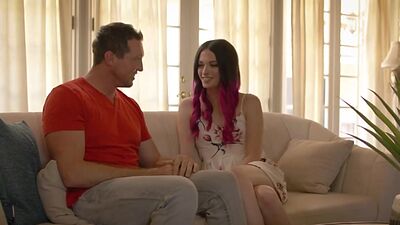 Nympo Trans Natalie Stone licked and barebacked by big dick