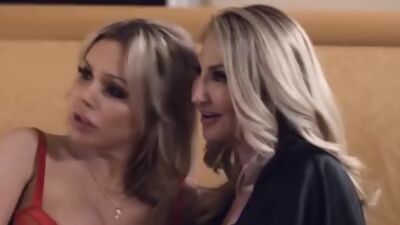 Stepdaughter Haley Reed fucks her two older moms!