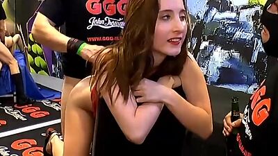 Teen liahona louise shows cumshots in group