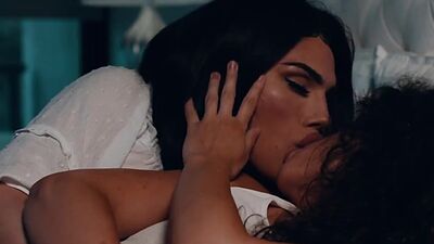 Teen stepdaughter licked and fucked by her Trans stepmom