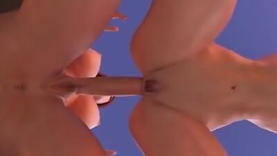 Redhead futa trainer anal fucking her big tits fitness partner in a 3D anim