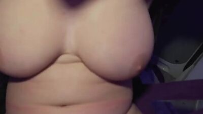 Busty public babe pickedup before cockriding in couple