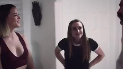 Dad fucks daughters teen friend Anny Aurora in the middle of the night