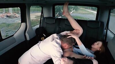 Hot car fuck with beautiful Czech teen