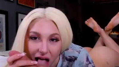 Bigtit blowjob babe sucking pov dick after toying pussy