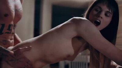 Tipsy Tgirl lets stepbro bareback her ass so he keep silent