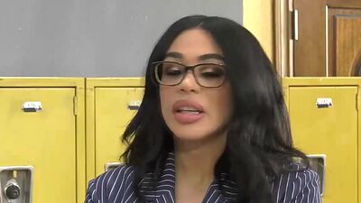 Shemale teacher ass licked and barebacked by students bigcock