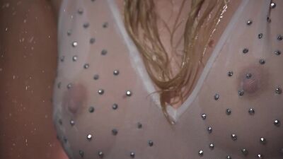 Sexy blonde MILF passion striptease and babe revealed her amazing body