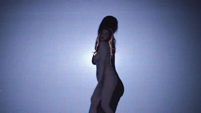 Hot busty MILF posing in amazing lingerie and revealed perfect big boobs