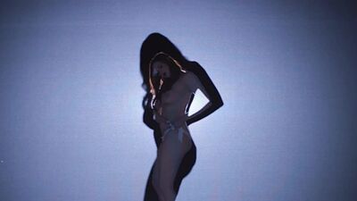 Hot busty MILF posing in amazing lingerie and revealed perfect big boobs