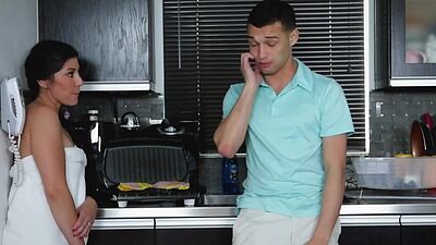 Johnny Love munch on his hot stepmom Kourtney's cunt