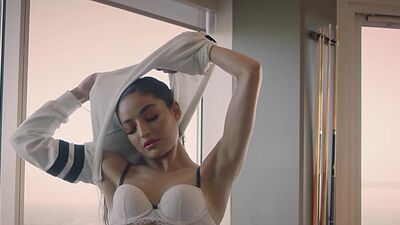 Petite small tits chick teen Emily Willis posing naked after striptease