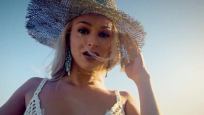 Petite small tits blonde teen showing natural body in passion posing action