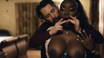 Ebony agent gets asslicked and fucked hard to sell a house