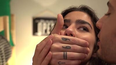 Mediumtitted teen babes get 3some pussydrill in hostel