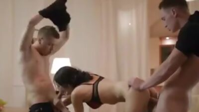 Anita in a threesome with two buddies