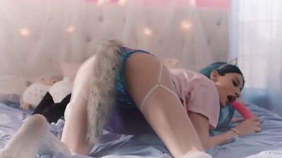 Slut Tgirl Korra Del Rio toyed and analed by new friend