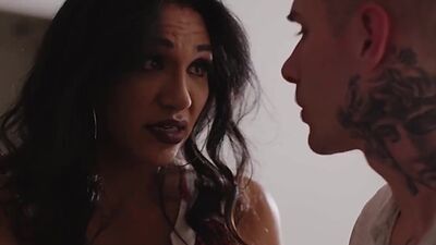 Latina Tgirl stepmommy licks and bangs stepsons tight ass