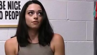 Latina pussy ride on the backoffice chair