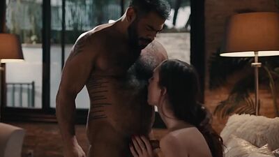 Big tits trans woman licks and barebacks her fat stepfather