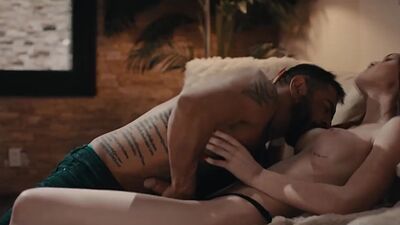 Big tits trans woman licks and barebacks her fat stepfather