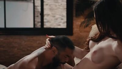 Big tits trans woman licks and barebacks her fat stepfather