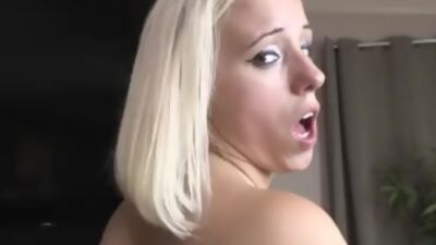 Bigboobs stepdaughter bentover after giving POV blowjob