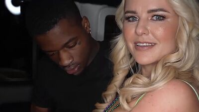 Blonde Hotwife Picks Up Huge BBC at Party