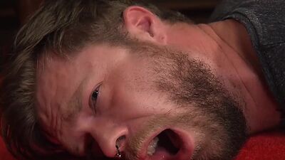 Femdom pegging tattooed male slave