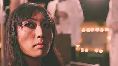 Horny Asian ladyboy Venus Lux on horny and wet big ass MILF Cherie DeVille