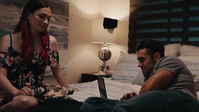 Cute shemale goes to stepbros room and lets him bang her ass