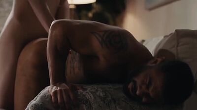 Hunk stepdaddy bareback fucked by his shemale stepdaughter