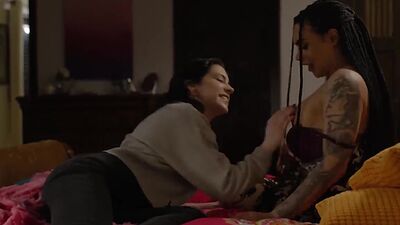 Big tits babe gets her pussy licked and banged by TS stepsis