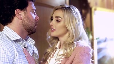 Gorgeous babe Kenzie Anne tricked by the serial breeder