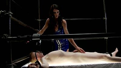 Big tits shemale fucks pale man slave