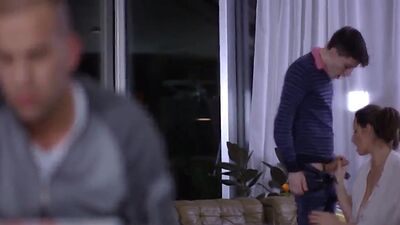 Kinky Stepmom with Huge Boobs fucked by Sons