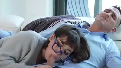 Jealous stepdaughter wants to taste her stepdads cock too