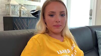 Hot Sister Fucks Big Cock Brother to Keep Secret