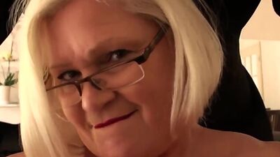 Big tit granny gets ass fucked