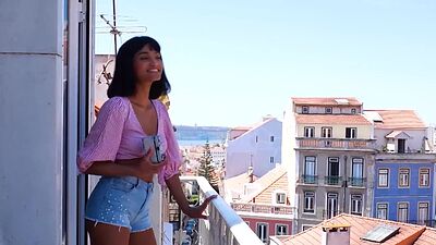 Cute Asian chick Angel Constance showing her amazing petite natural body