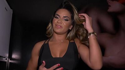 Lusty big ass Latina teen fucked in doggystyle by perverted white client